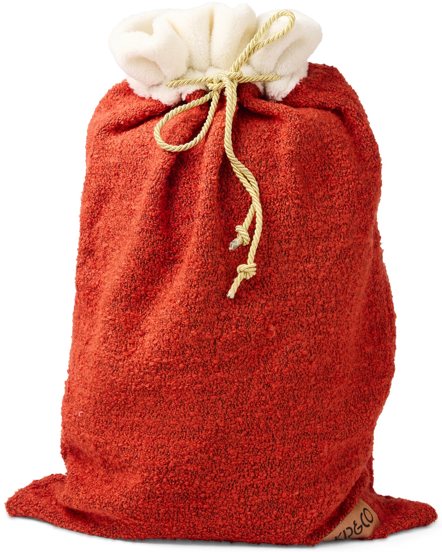 Red Boucle Santa Sack One Size