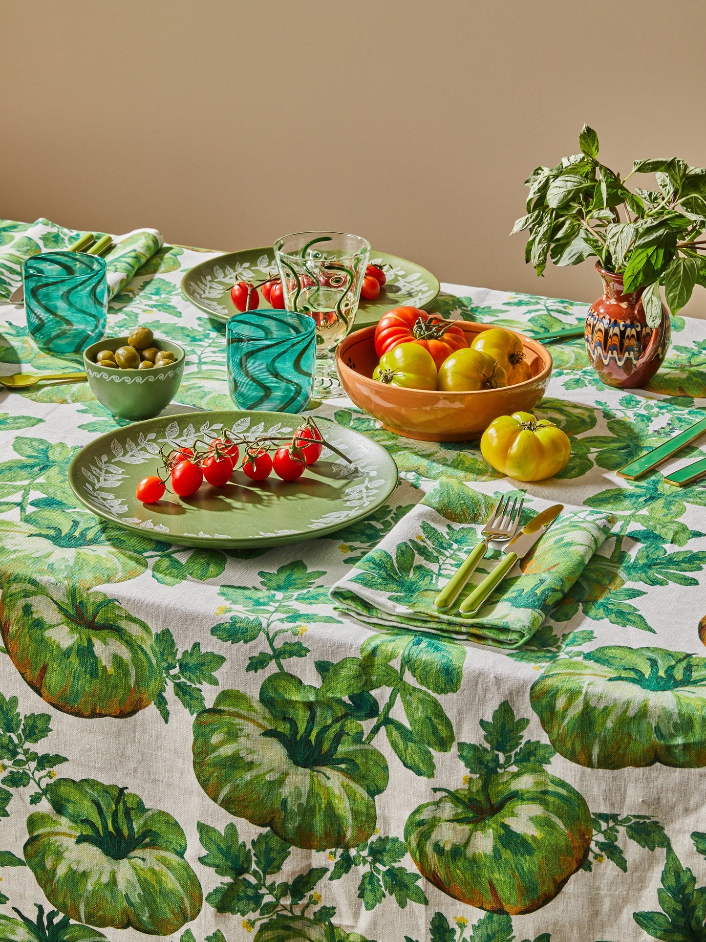 Heirloom Green Tablecloth- Medium
