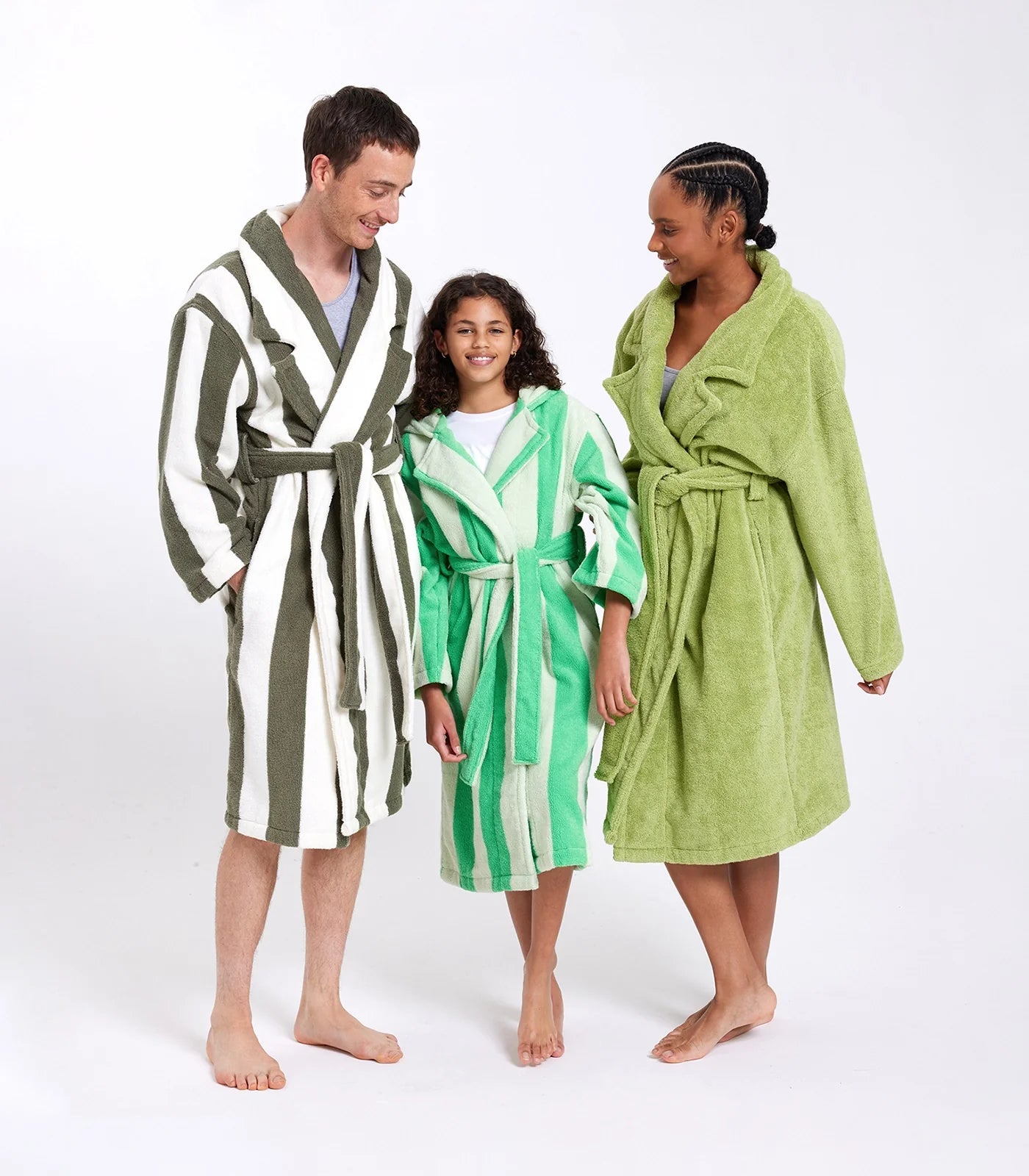 Robe Matcha Stripes L/XL
