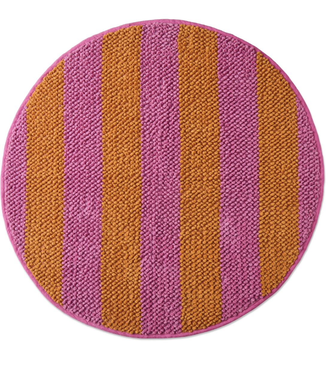 Fun Times Stripe Round Bath Mat One Size