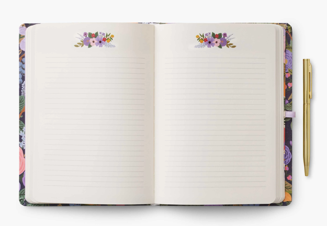 Journal with Pen - Garden Party Violet