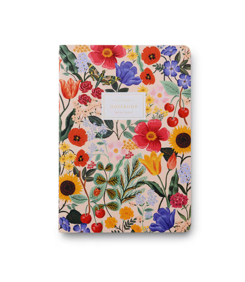 Pack of 3 Stitched Notebooks - Ruled - Large - Blossom