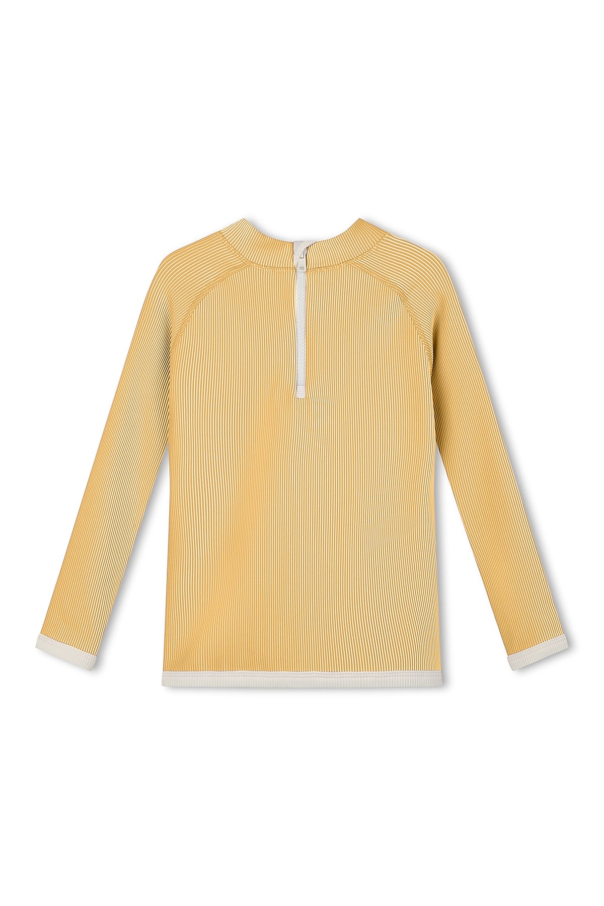 Mini Stripe Rib Rashie- Marigold
