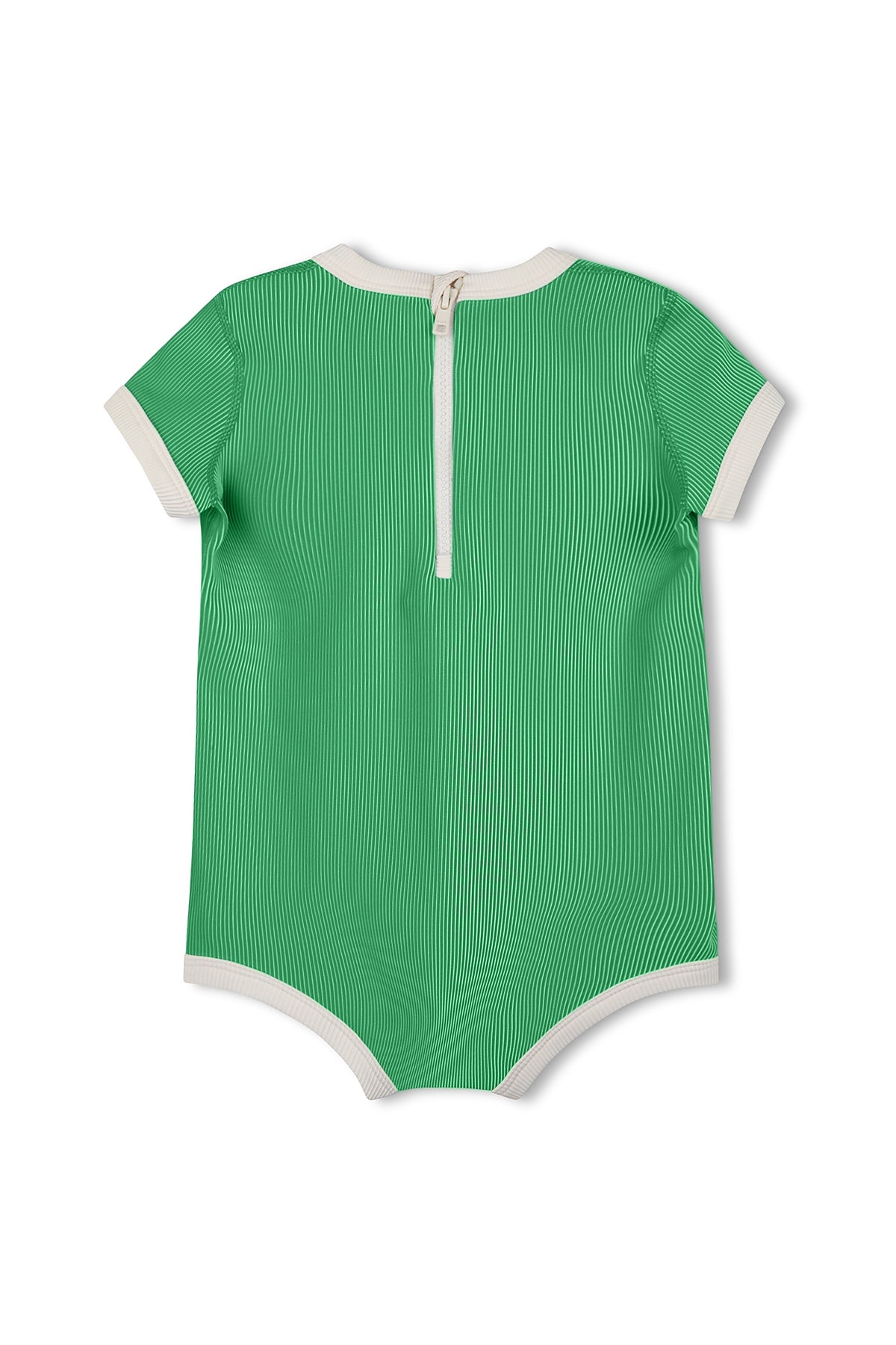Mini Stripe Infant Onesie- Parrot Green