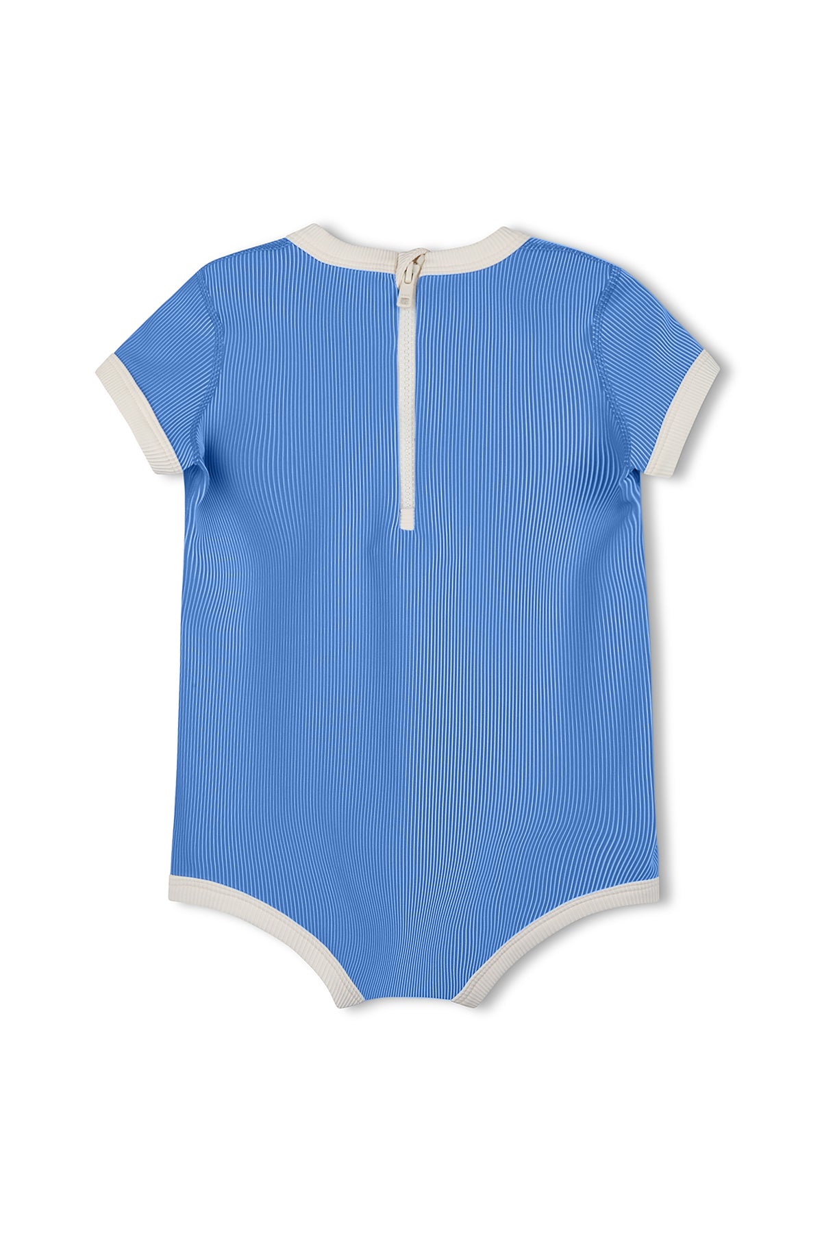 Mini Stripe Rib Infant Onesie- Sky Blue
