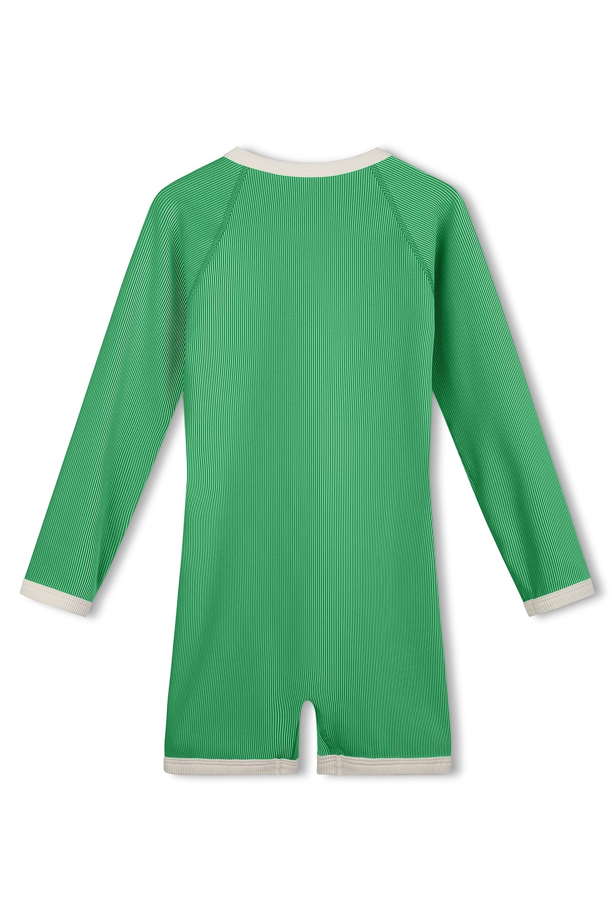 Mini Stripe Rib Surf Suit- Parrot Green