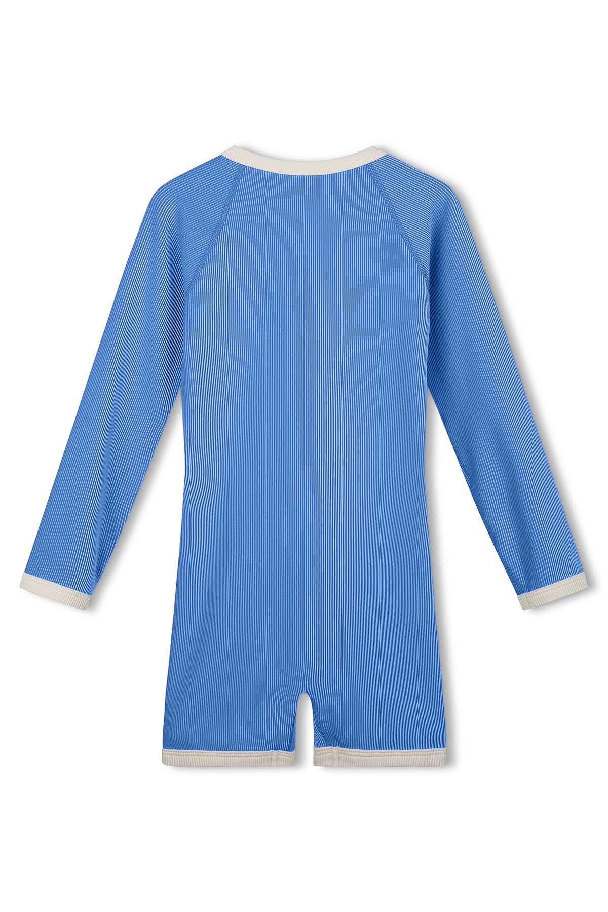 Mini Stripe Rib Surf Suit- Sky Blue
