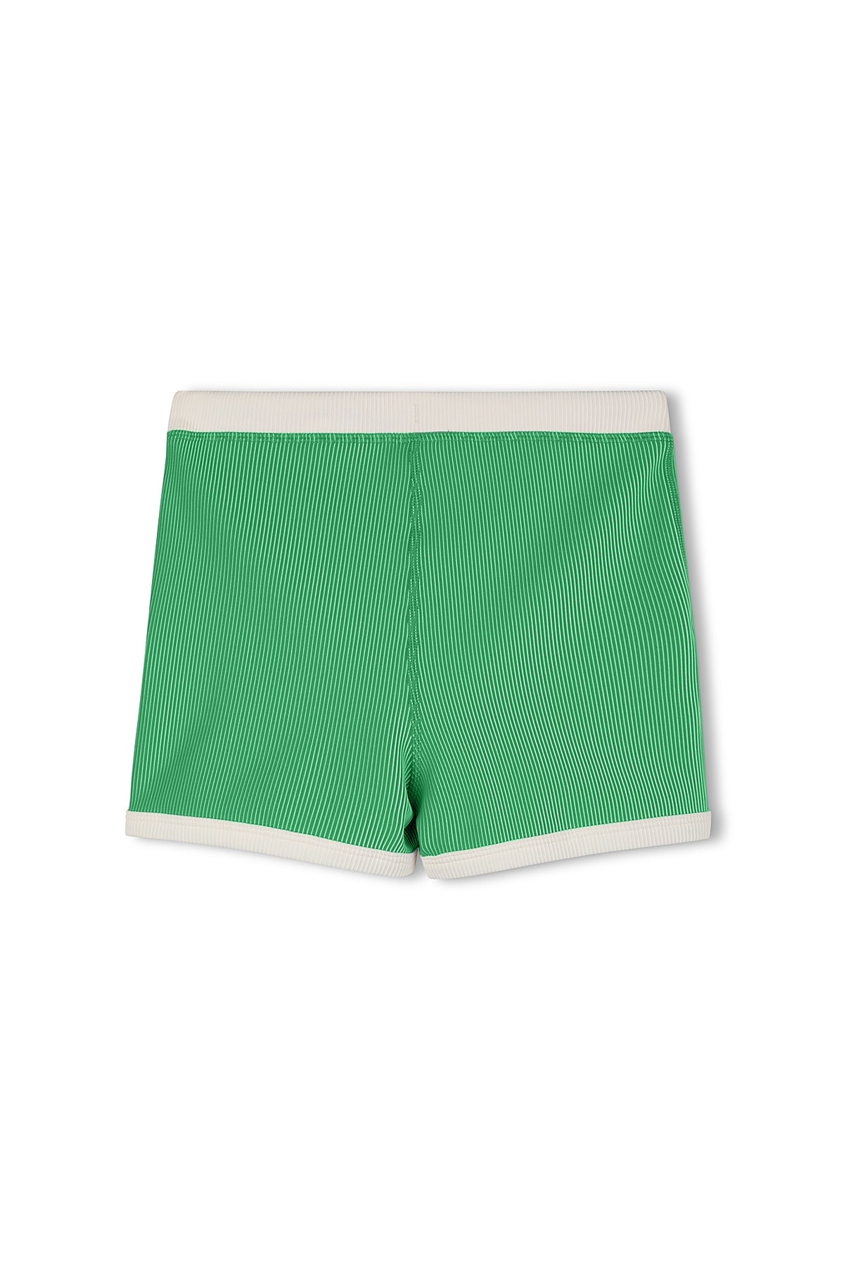 Mini Stripe Rib Surf Short- Parrot Green