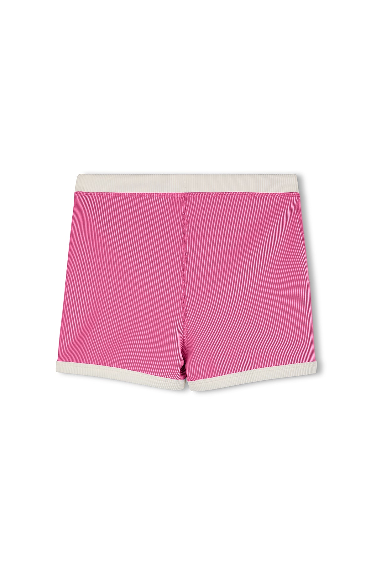 Mini Stripe Rib Surf Short- Shell Pink
