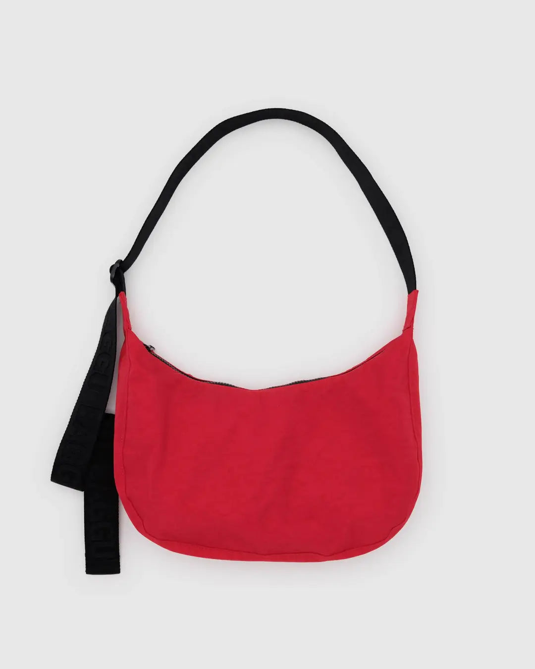 Medium Nylon Crescent Bag - Candy Apple
