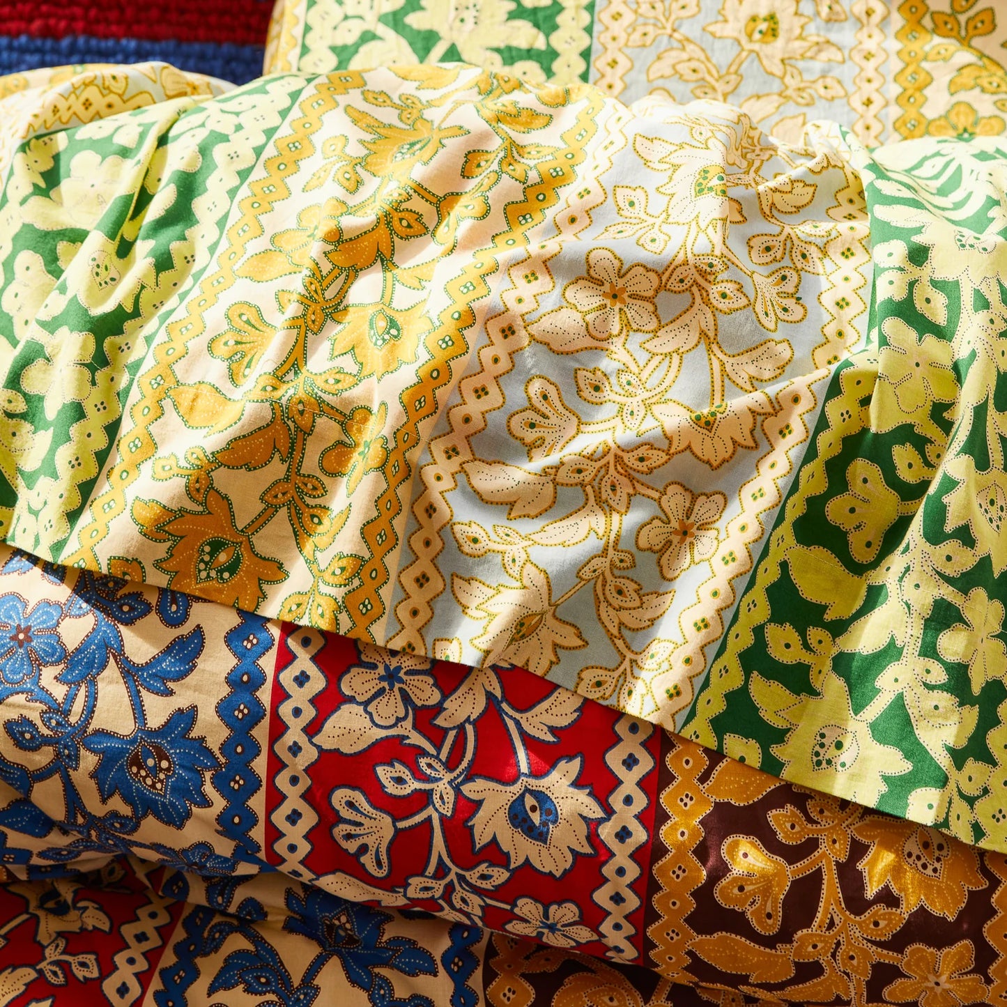 Thea Cotton Fitted Sheets - Kelp