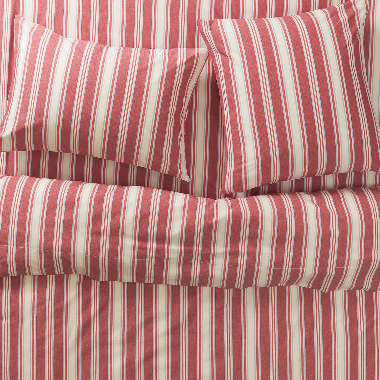 Selene Cotton Pillowcase Set - Crimson
