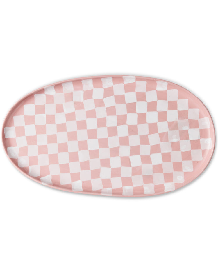 Checkered Platter One Size