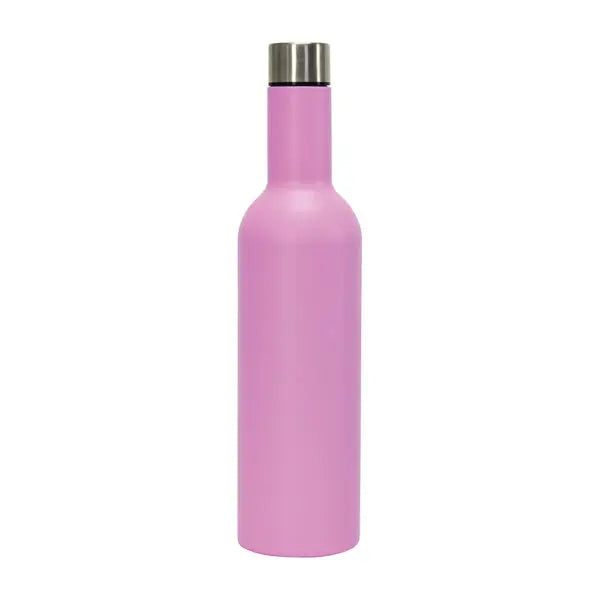 Double Walled Stainless Steel Wine Bottle - Gelato Pink