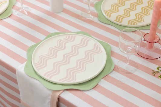 Wave Dining Plate - Pink