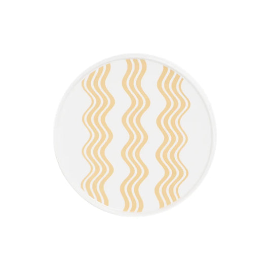 Wave Dining Plate - Brown