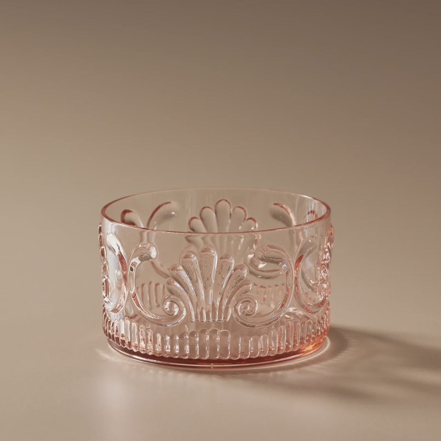 Flemington Acrylic Snack Bowl- Pale Pink