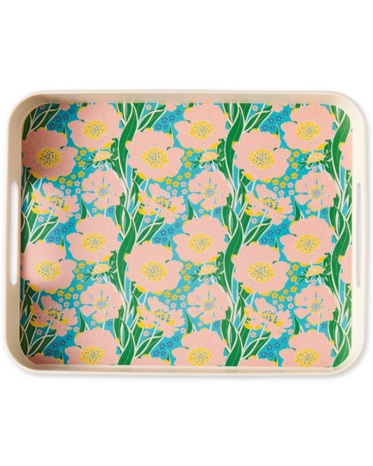 Tumbling Flowers Serving Tray One Size