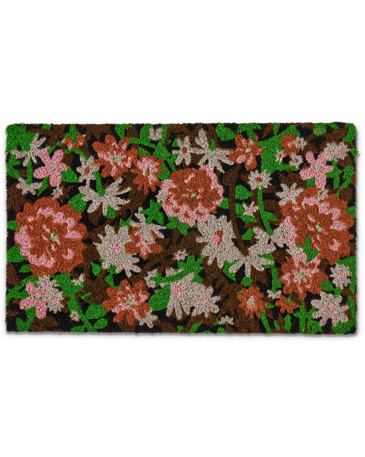 Dreamy Floral Coir Door Mat One Size
