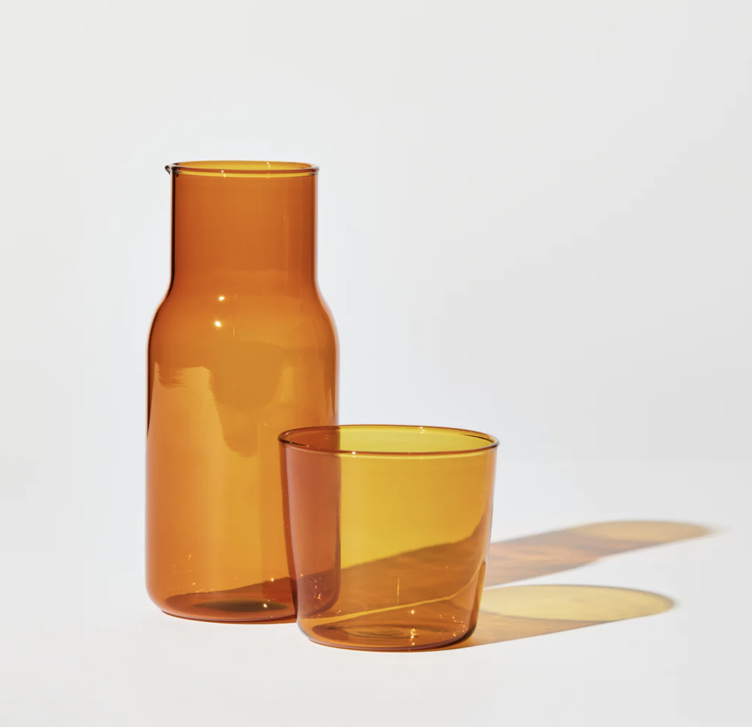 Carafe and Cup Set in Amber Marlbro House