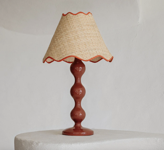 Evie Table Lamp - Cherry