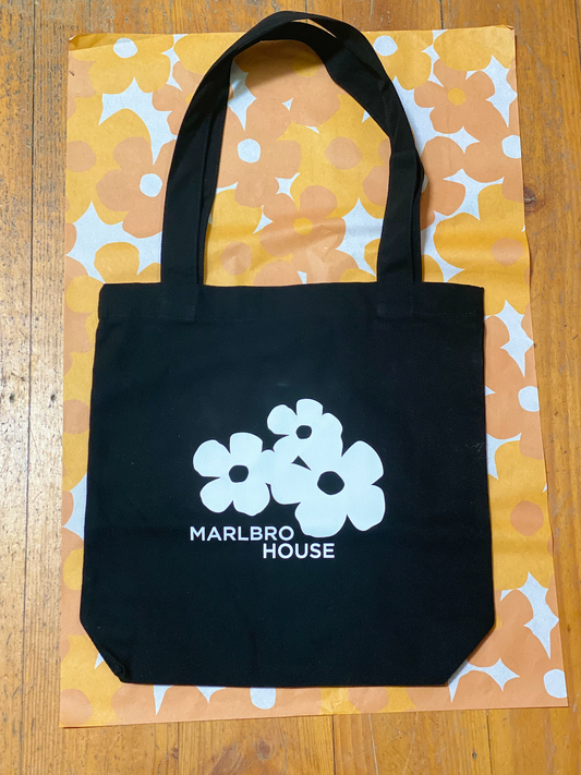 Marlbro House Tote Bag- Black