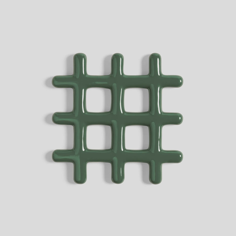 Trivet Grid Green