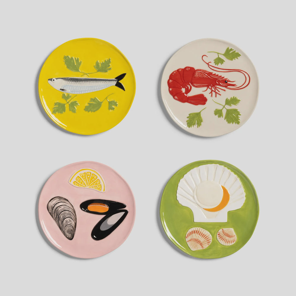 Plate De La Mer Set of 4