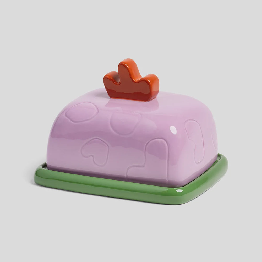 Butter Dish Sketch Lilac