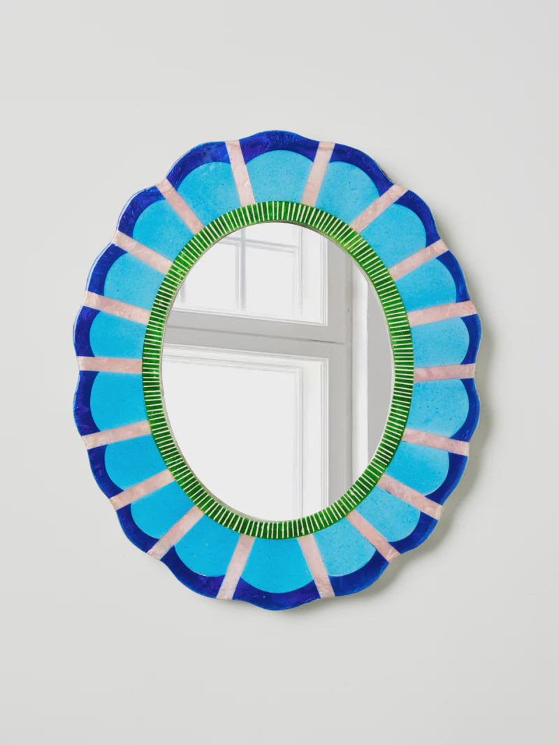 Bloom Nouveau Blue Mirror