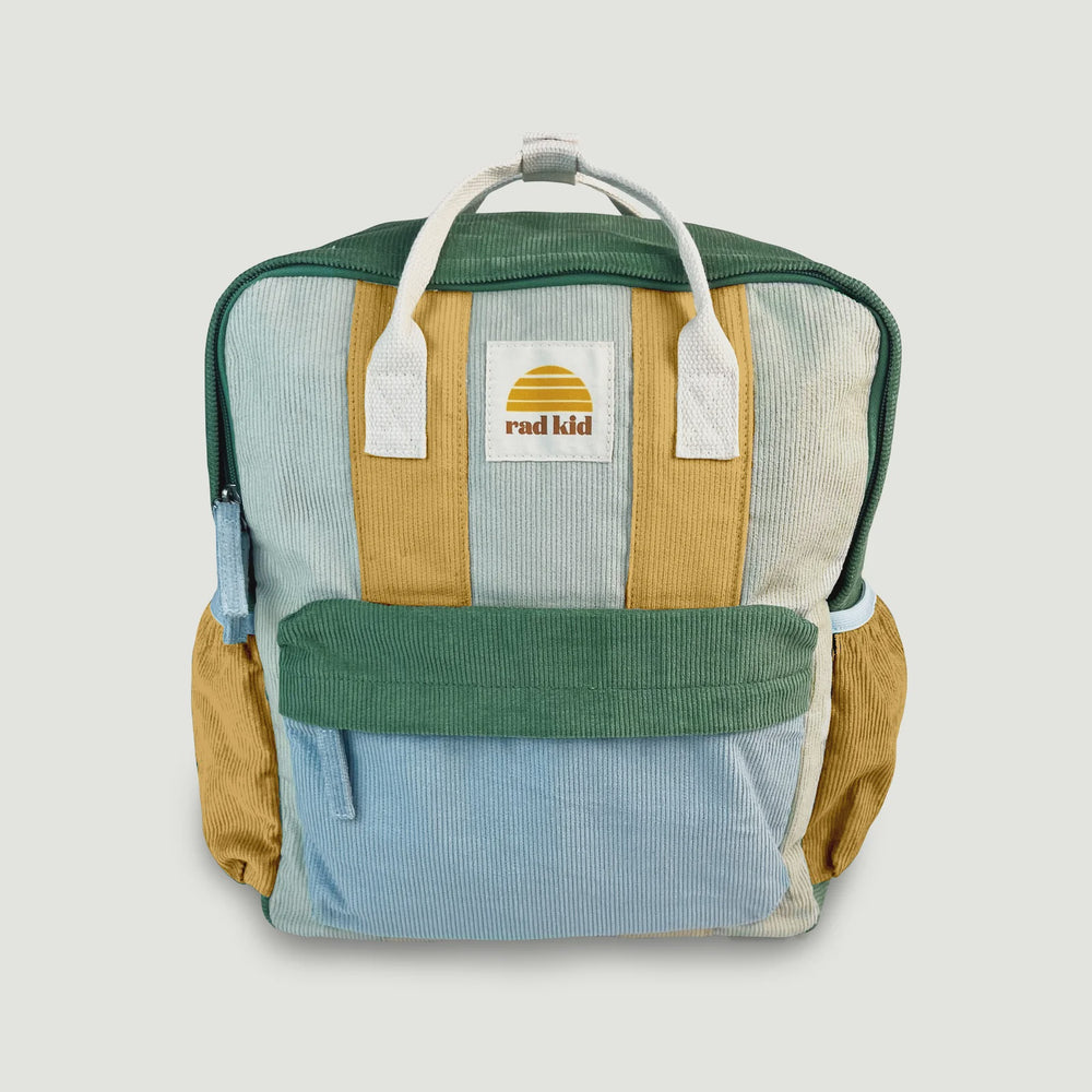 Corduroy Splice Eco Kids Backpack - Lagoon
