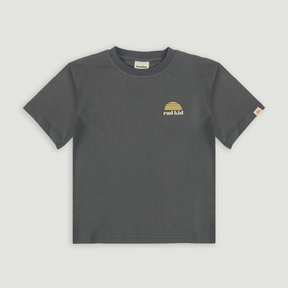 Rad Kid Oversized Tee - Faded Black