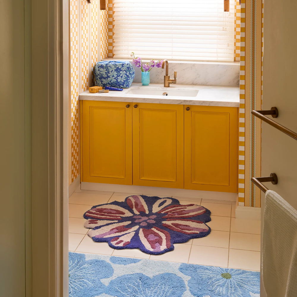 
                      
                        Jardin Blue Long Bath Mat
                      
                    