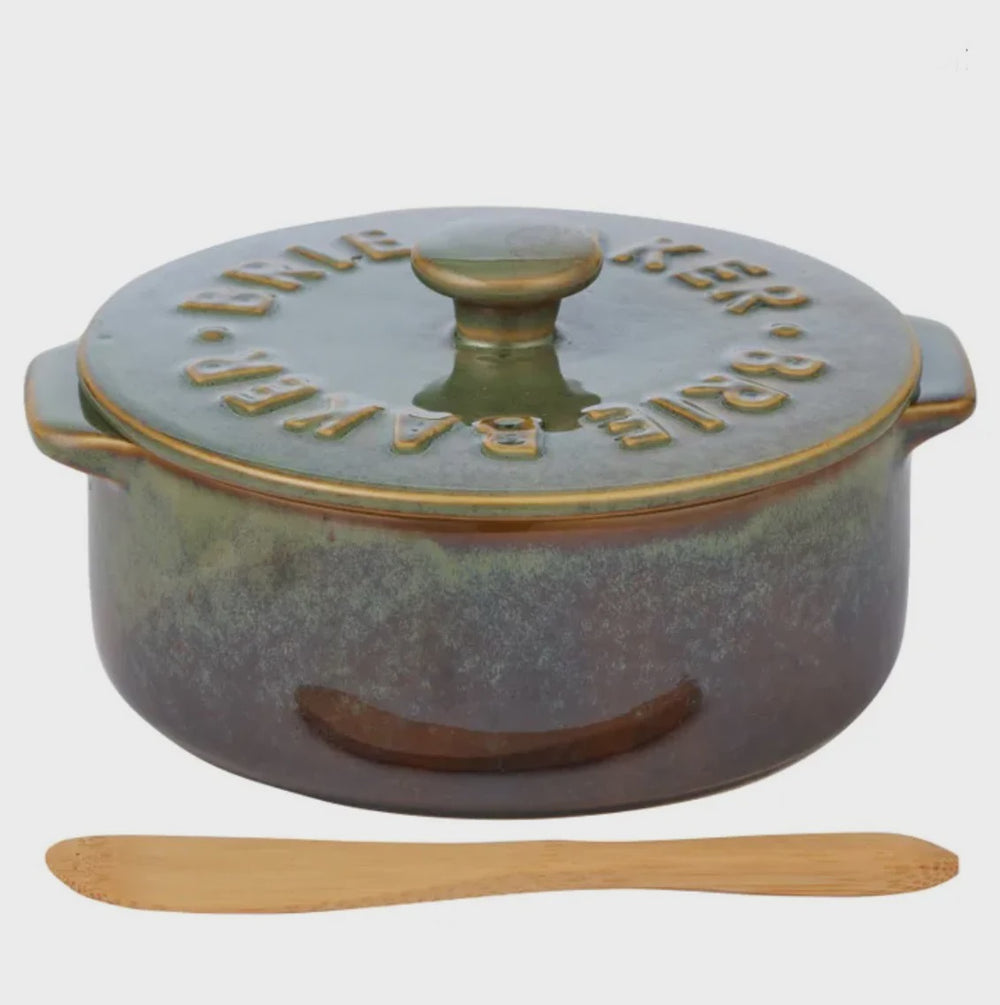 Loire Cer Brie Baker Olive