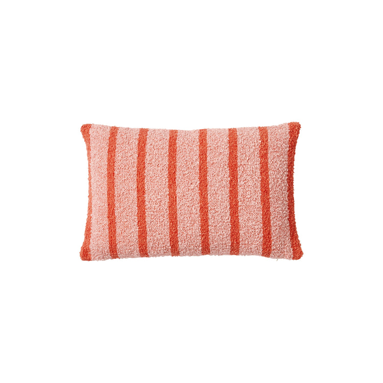Boucle Thin Stripe Pink 60x40cm Cushion