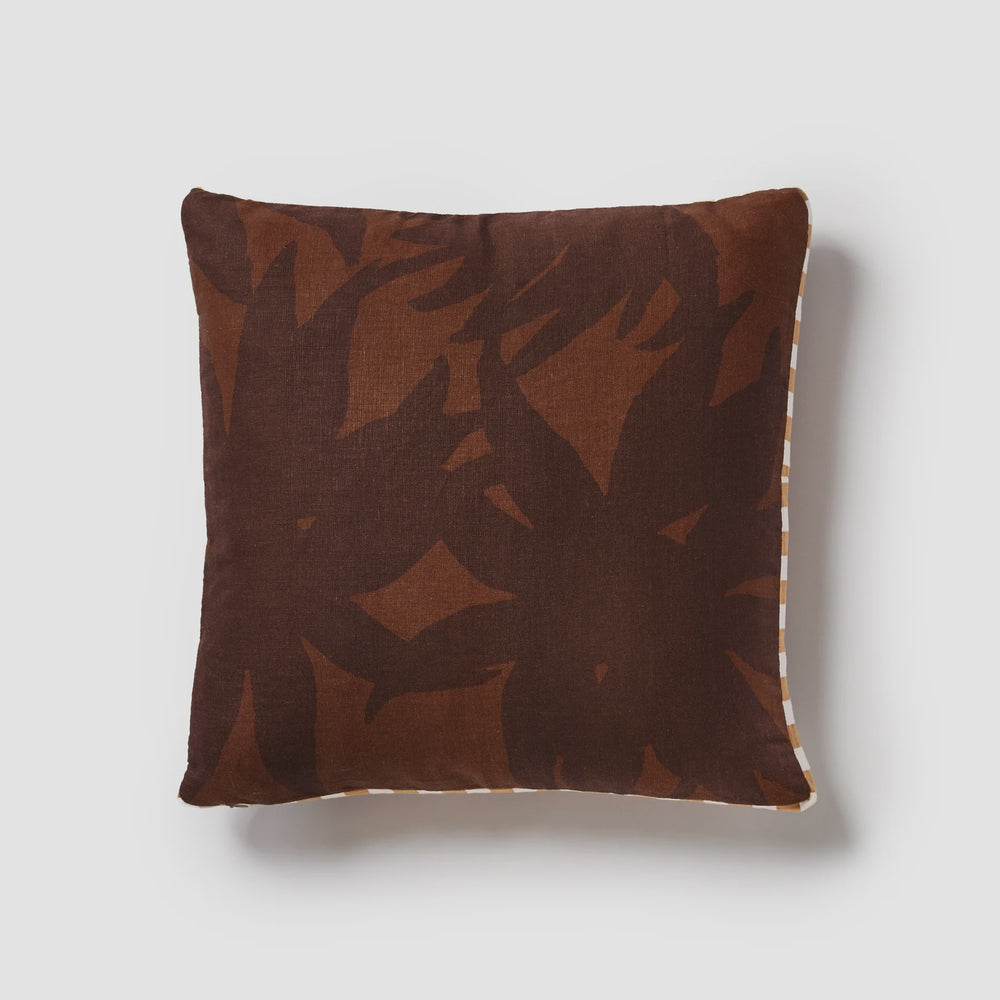 Fleur Chocolate 50cm Cushion