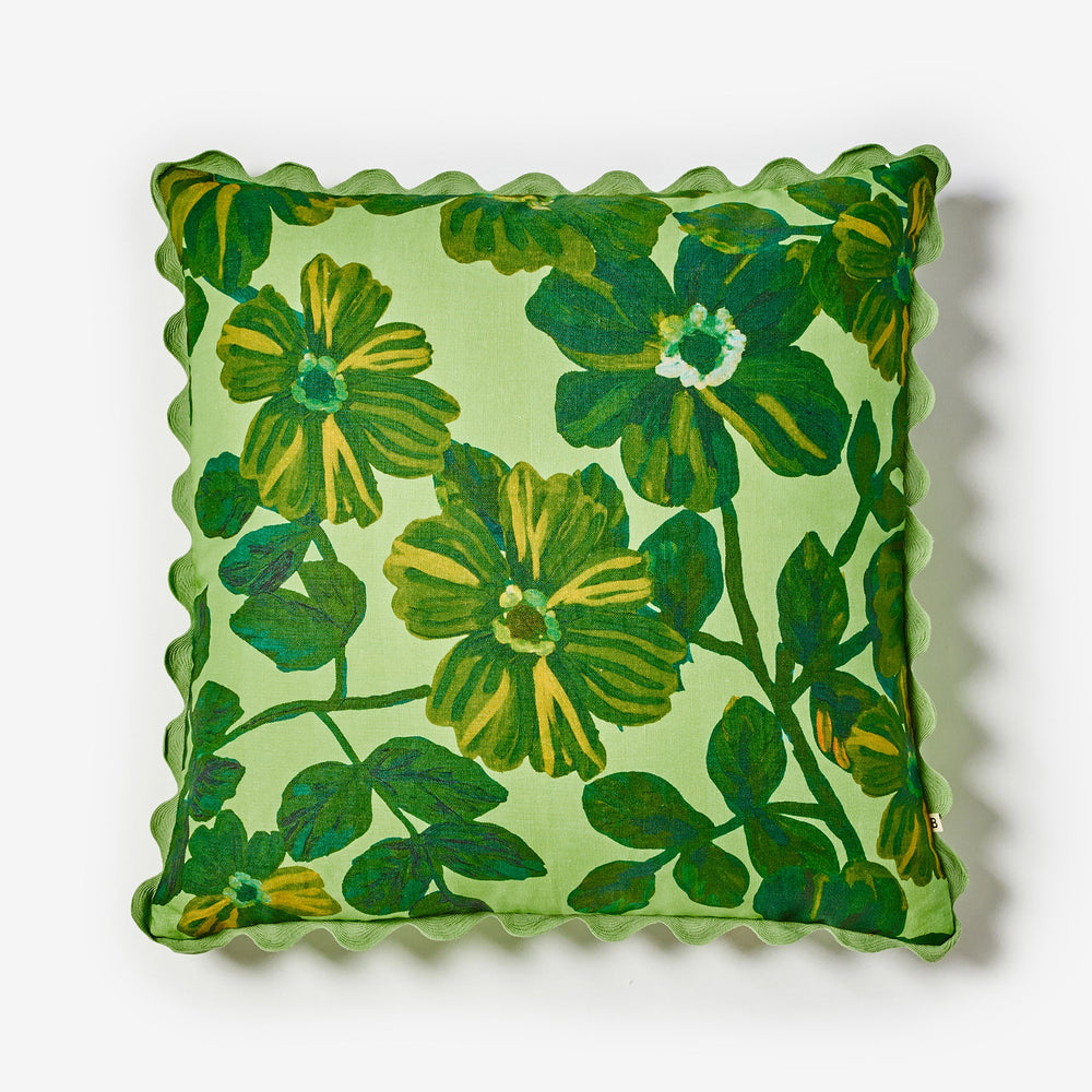 Rosette Dark Mint 60cm Cushion