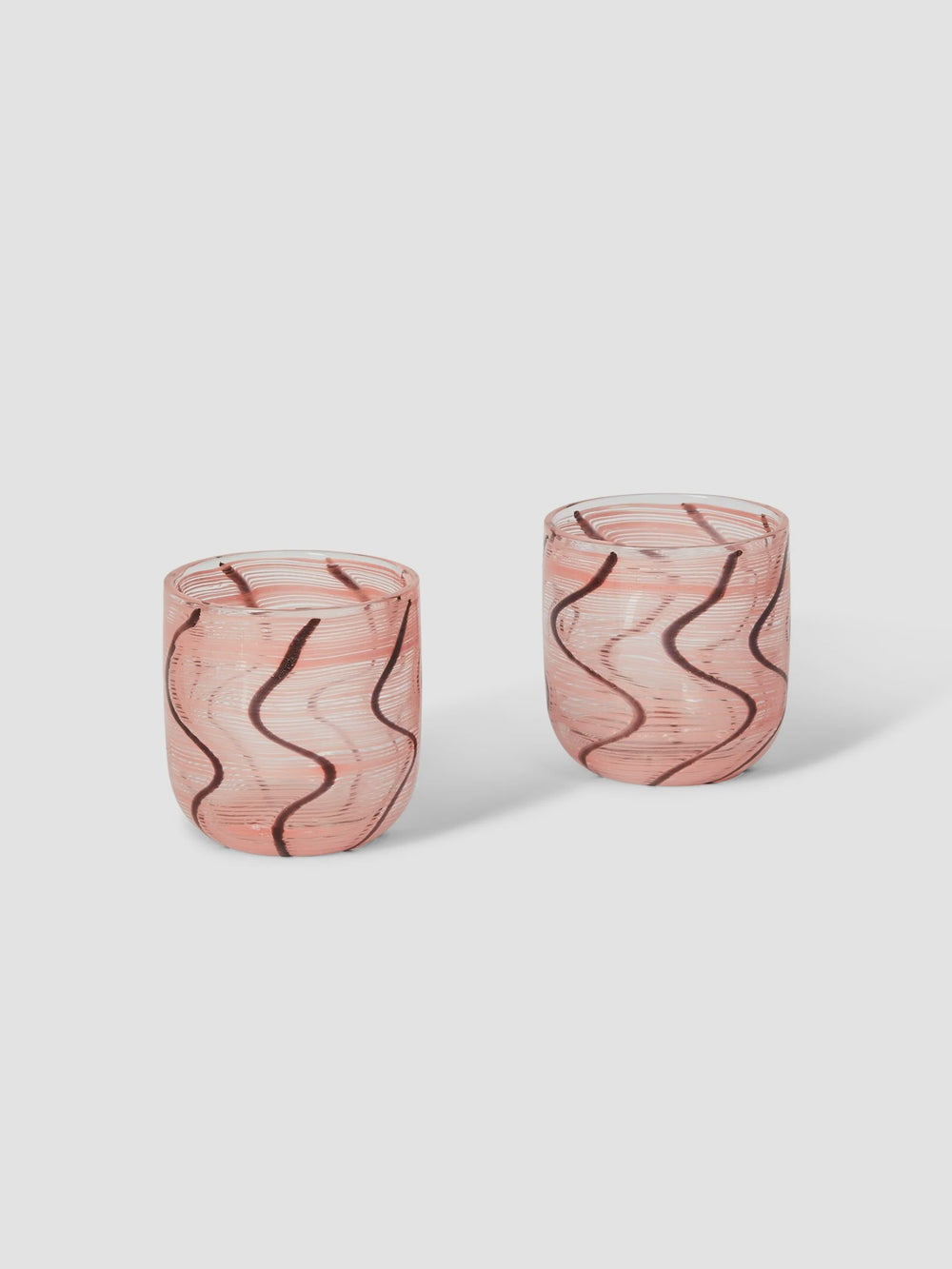 Swirl Pink Tumbles (set of 2)