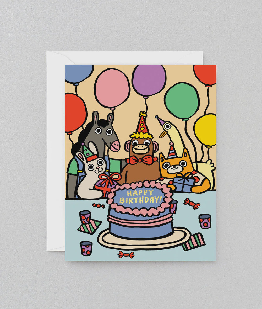 WRAP - Alice Bowsher - Single Card - Happy Birthday Party