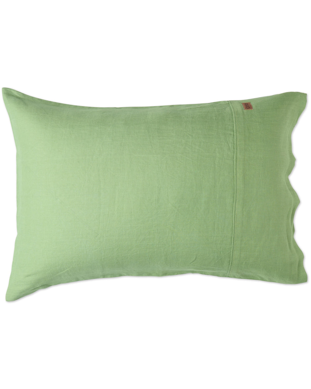 Green Tea Linen Pillowcases 2P Std Set
