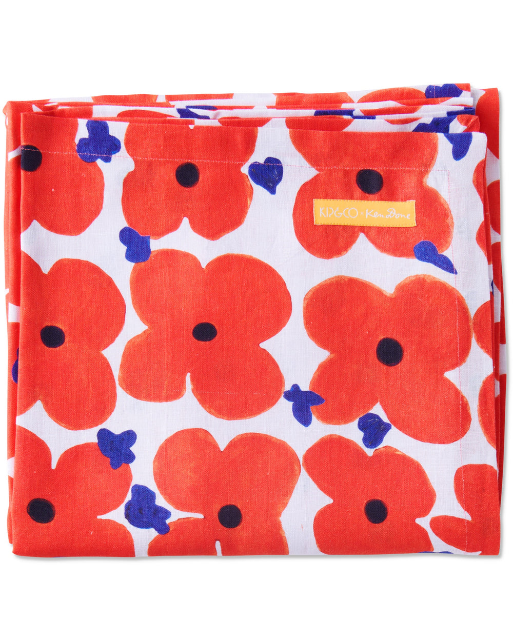 Kip&Co x Ken Done Pop Floral Rectangular Linen Tablecloth One Size