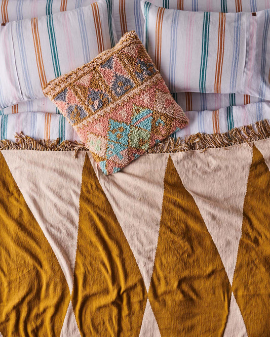 Siesta Stripe Linen European Pillowcases 2P Set