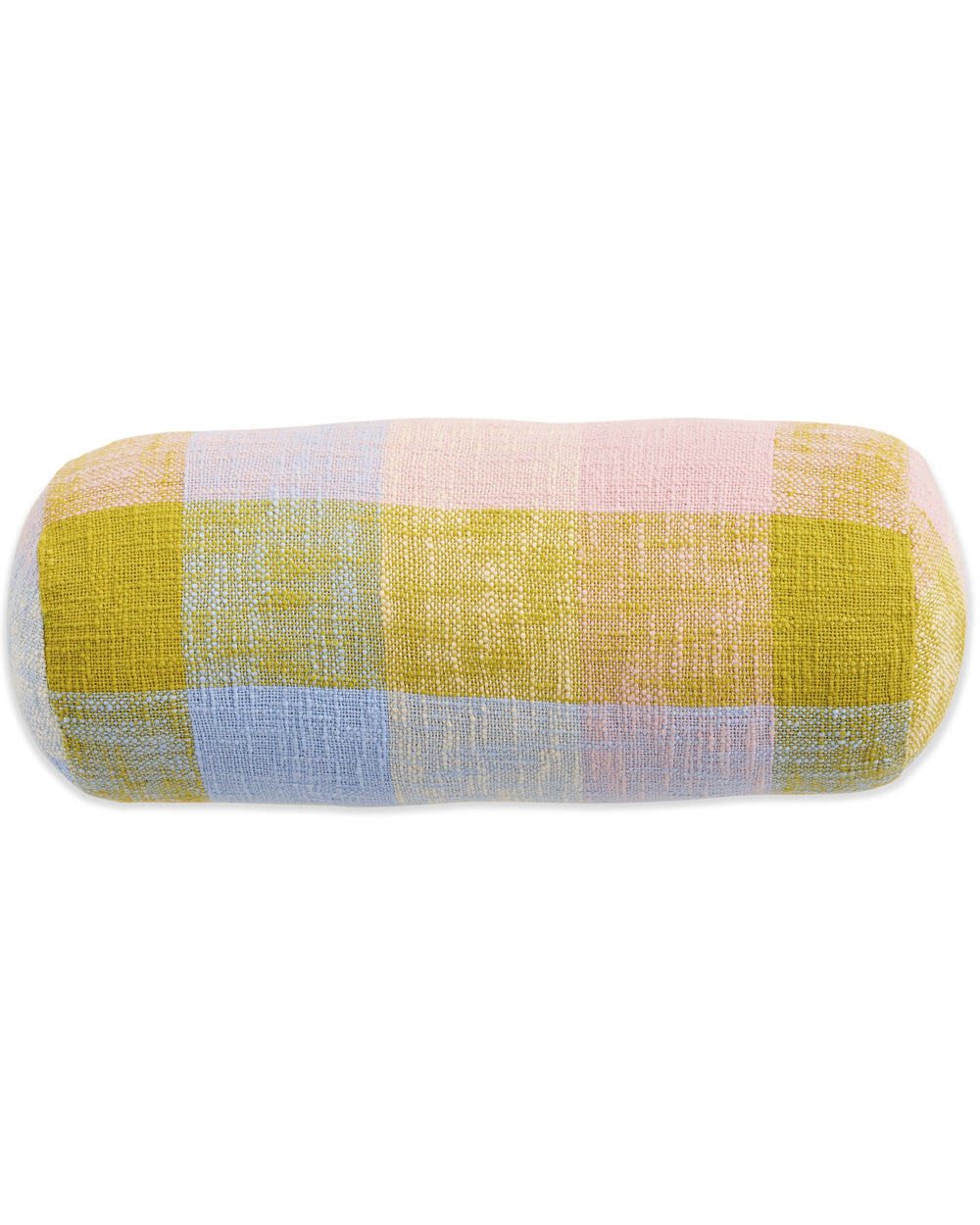 Corfu Tartan Woven Bolster Cushion One Size