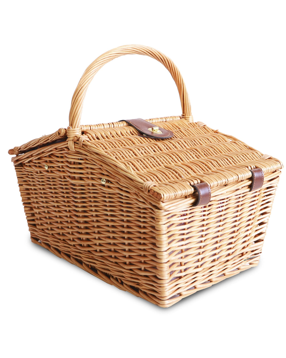 Iced Vovo Stripe Rattan Picnic Basket One Size