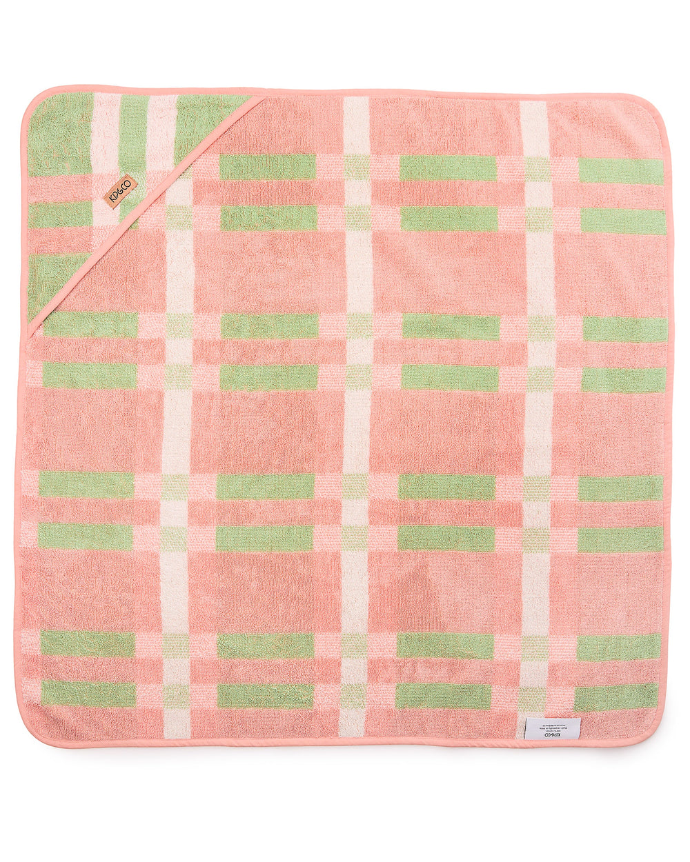 Pistachio Tartan Terry Baby Towel One Size