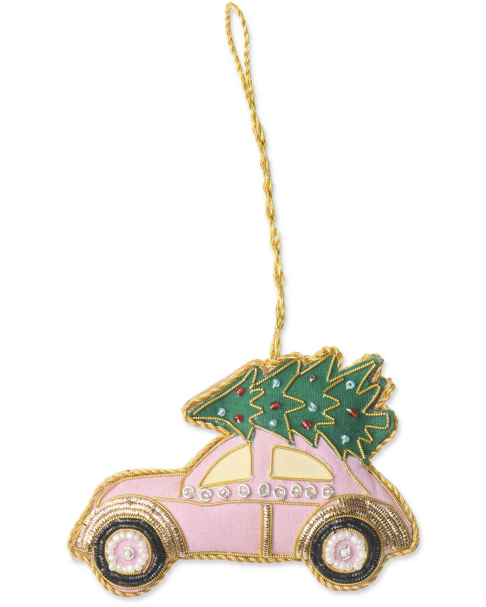 Festive Pink Car Decoration One Size