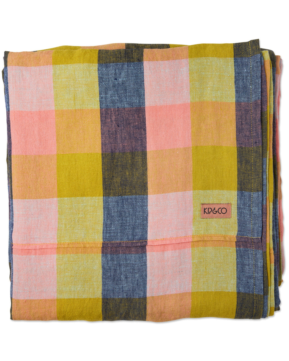Florida Tartan Linen Flat Sheet