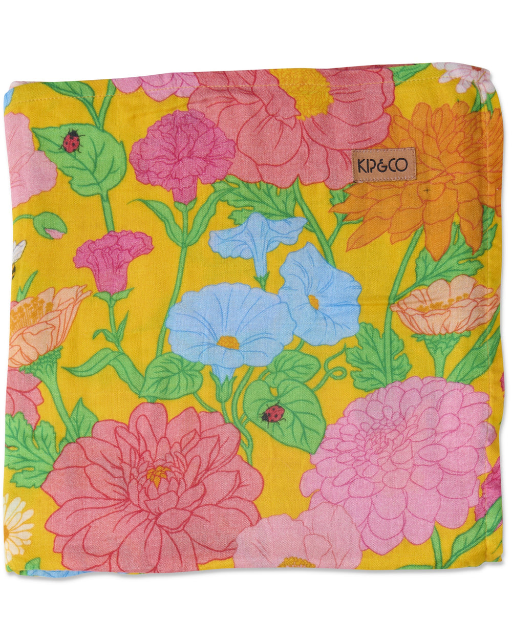 Follow The Sun Yellow Bamboo Swaddle One Size
