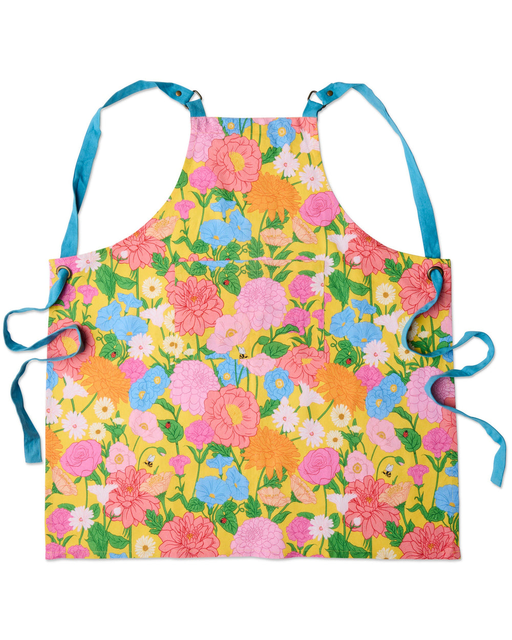 Follow The Sun Yellow Canvas BBQ Apron One Size