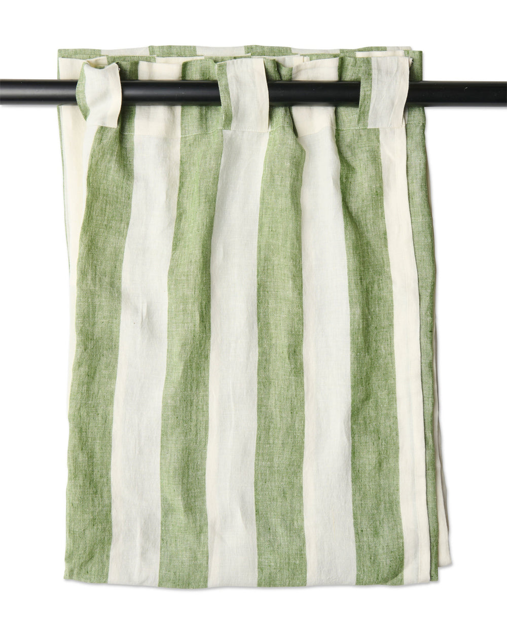 Moss Stripe Curtain Panel  One Size